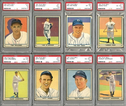1941 Play Ball PSA-Graded Complete Set (72)